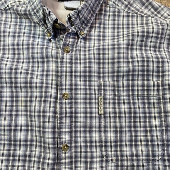 Men's Columbia Plaid Button Down Shirt size XL - Picture 3 of 5